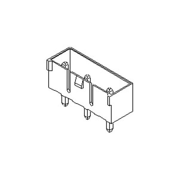 Molex Board Connector, 3 Contact(S), 1 Row(S), Male, Straight, Solder Terminal 353280360 - main